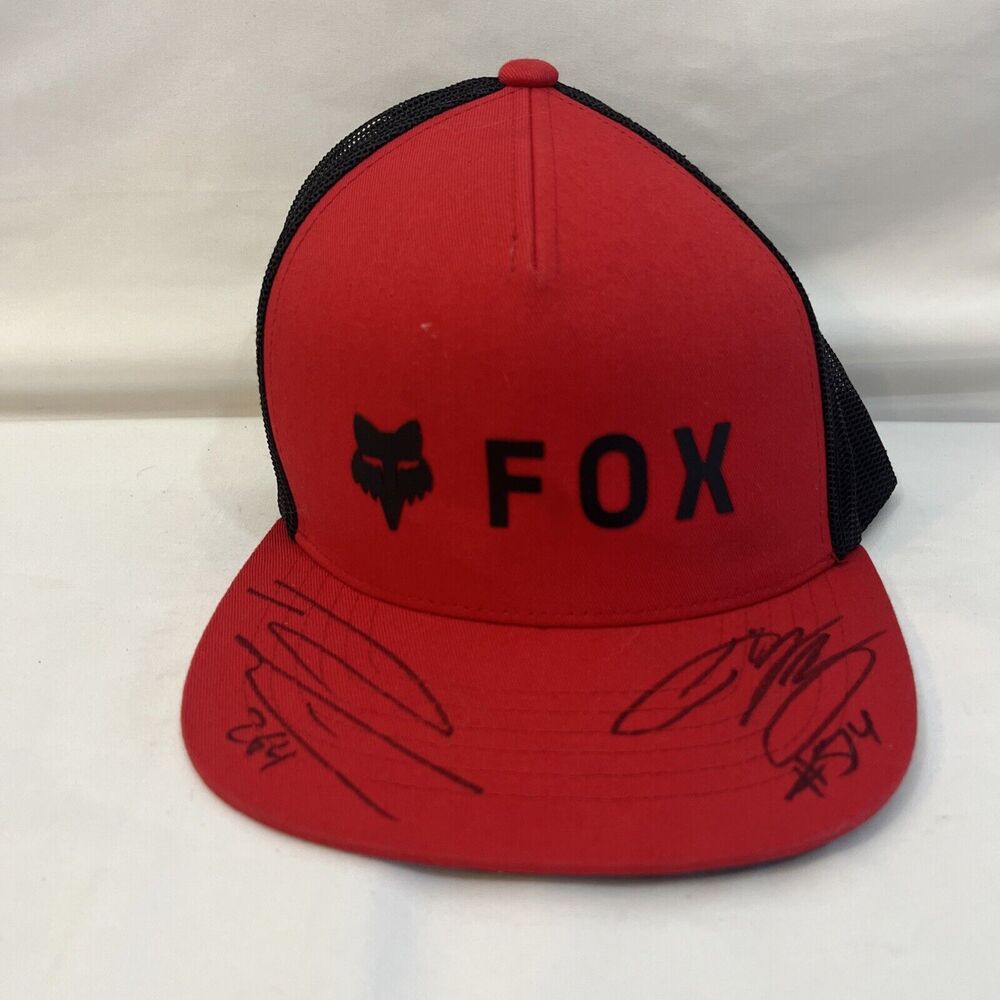 Fox Racing Hat SnapBack NWOT SIGNED #264 And #514